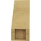 Ekena Millwork 5-inch W x 8-inch D x 12-inch H Valencia Rough Cedar Woodgrain TimberThane Knee Brace, Primed BRCUR05X08X12VALRCPR - alternate 4